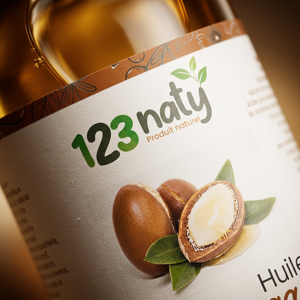 Huile d'Argan cosmétique - détail close-up