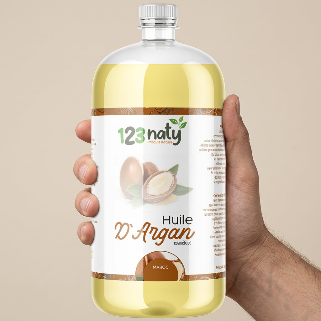 Huile d'Argan cosmétique - vue échelle
