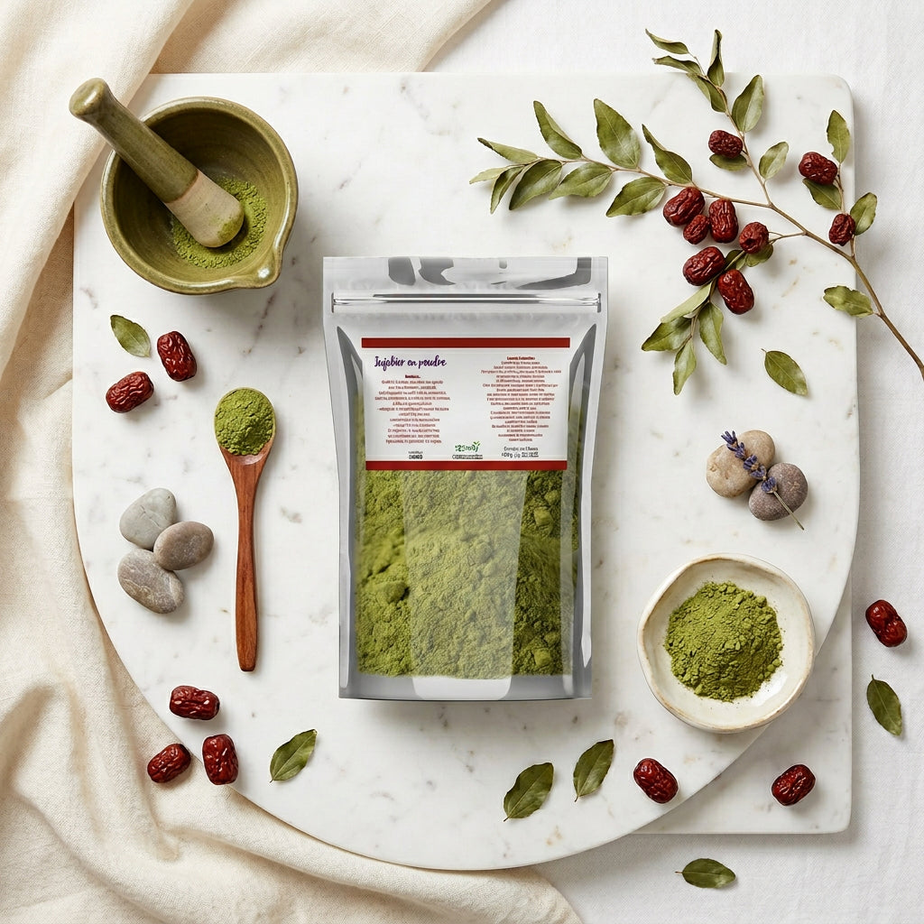 Jujubier en poudre - flat lay ambiance