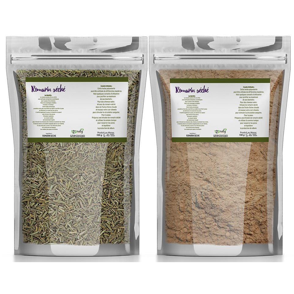 Pack 100g Romarin Poudre & 100g Romarin Séchée | 123NATY — pack de 2 produits