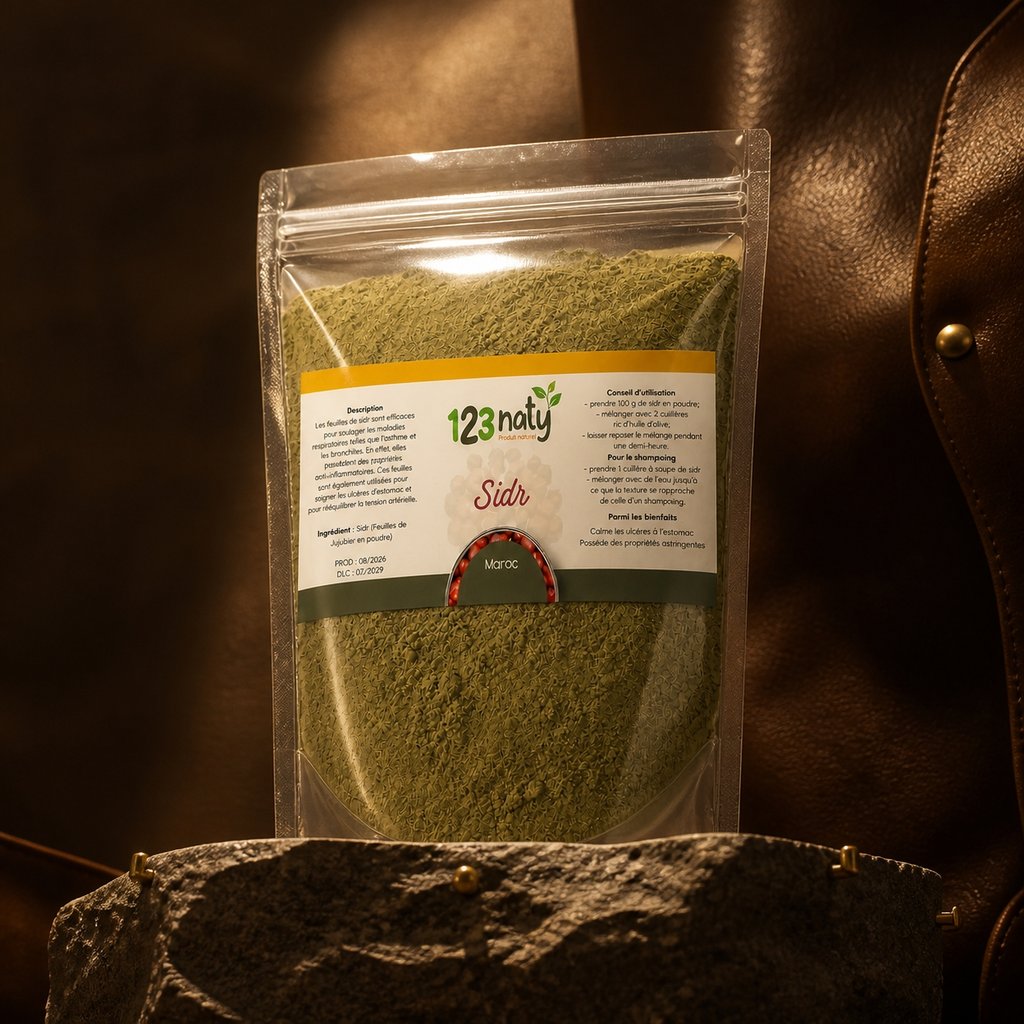 Feuille de jujubier (sidr) en poudre 100 g — Présentation premium