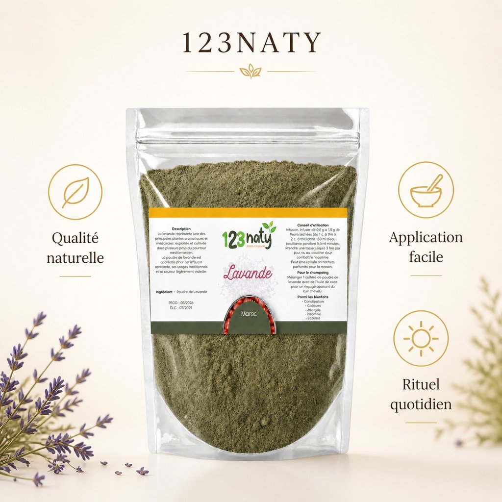 100g Lavande en Poudre — Bénéfices clés