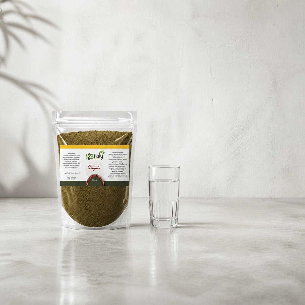 100g Origan en Poudre — Taille réelle