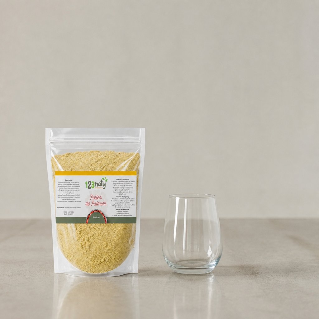 Pollen de palmier 100 g | Origine Arabie | 123NATY — Taille réelle du produit