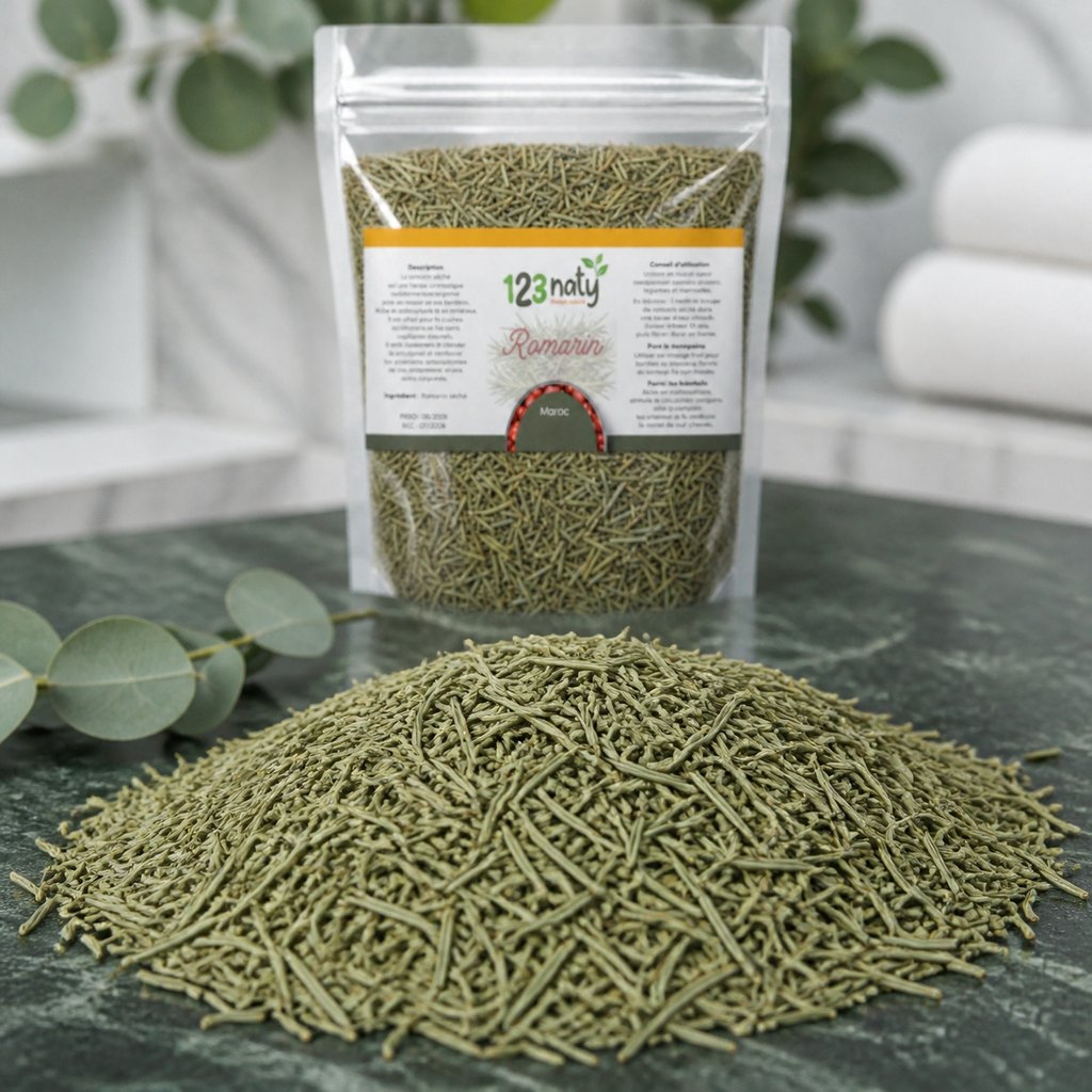 100g Romarin Séchée | 123NATY — Texture en gros plan