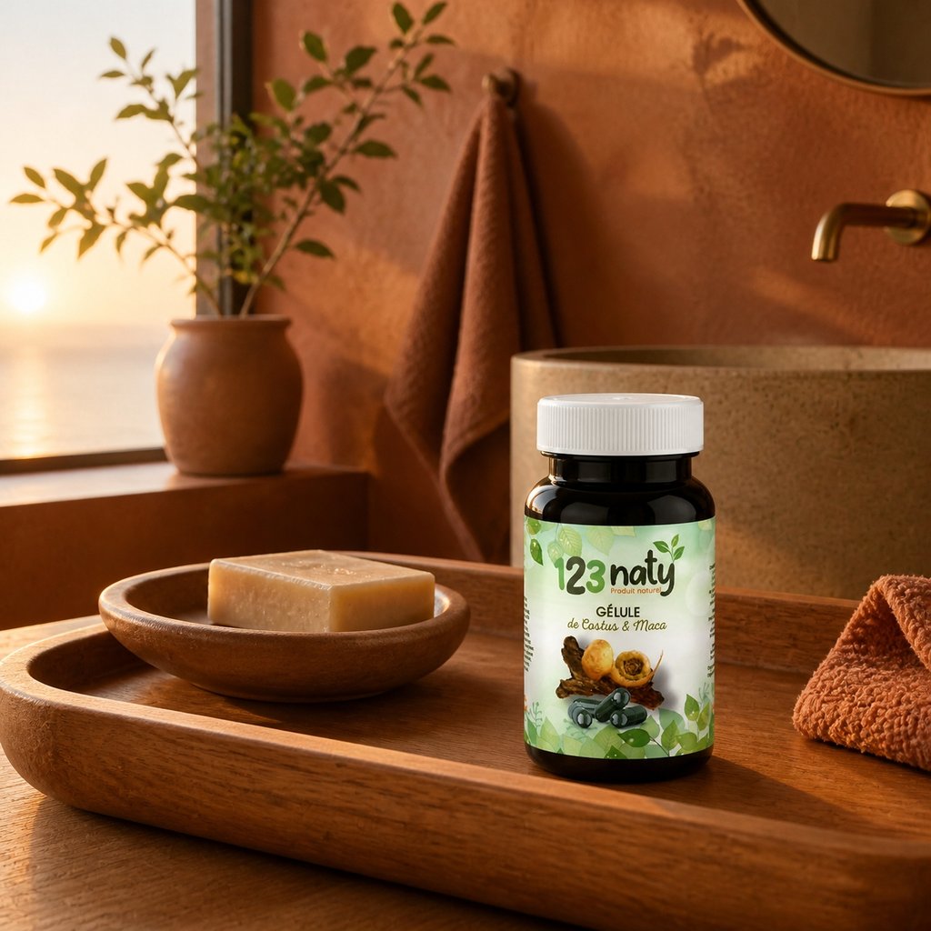 Costus Indien + Maca – 120 Gélules – Complément Naturel – Endurance & Immunité | 123NATY — Mise en scène d'usage
