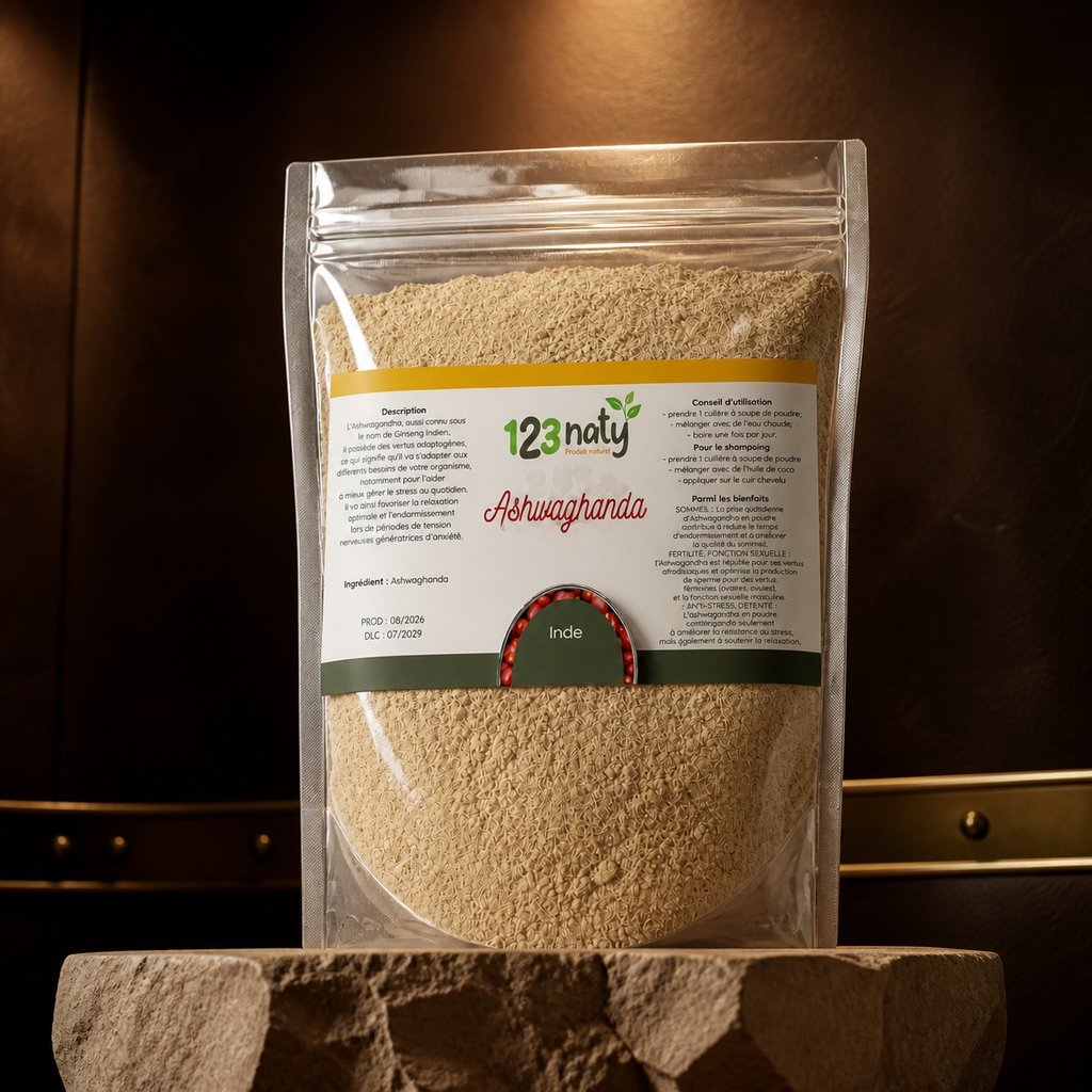 1kg Ashwaghanda | 123NATY — Présentation premium