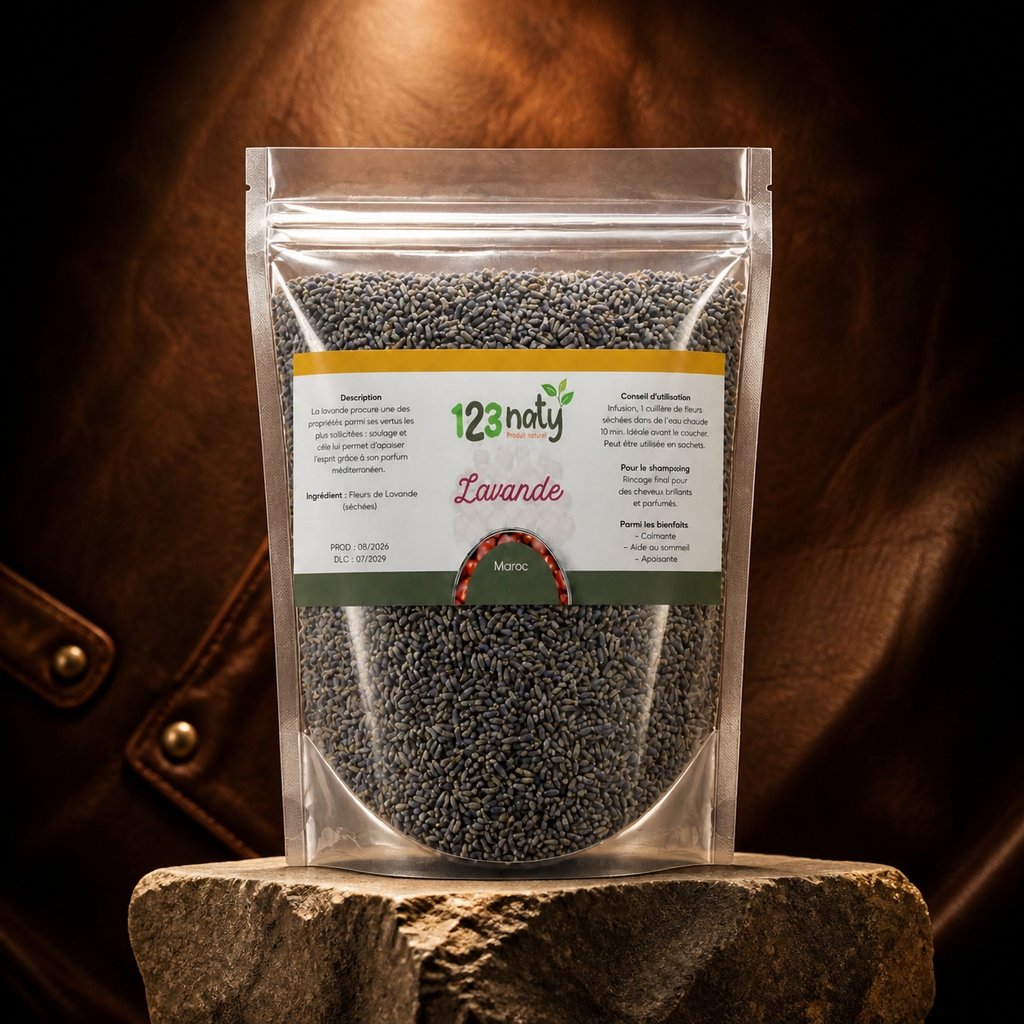 1kg Fleurs de Lavande Séchées – 100% Naturelles – Infusion Apaisante & Bien-être – Qualité | 123NATY — Présentation premium