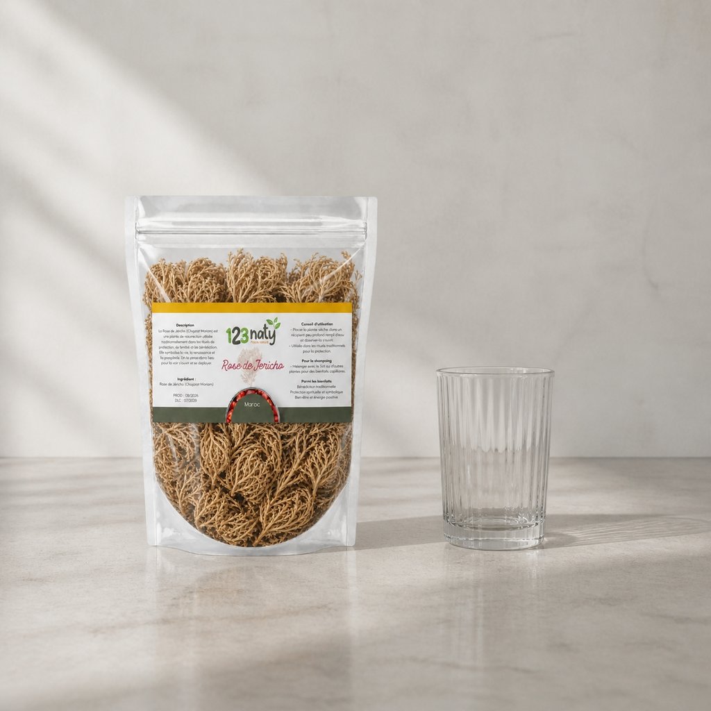 1kg Rose de Jericho - Chajarat Mariam | 123NATY — Taille réelle du produit