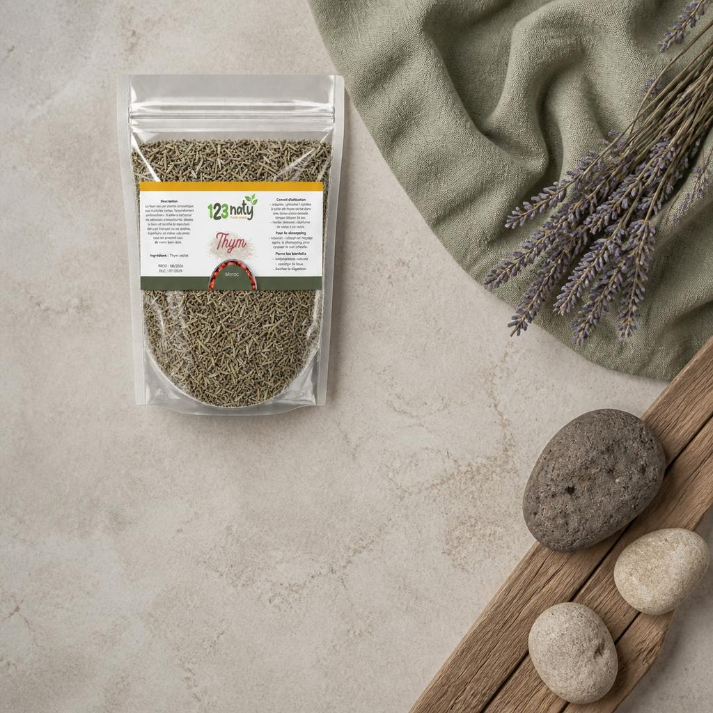 1kg Thym Séchée | 123NATY — Ambiance flat lay