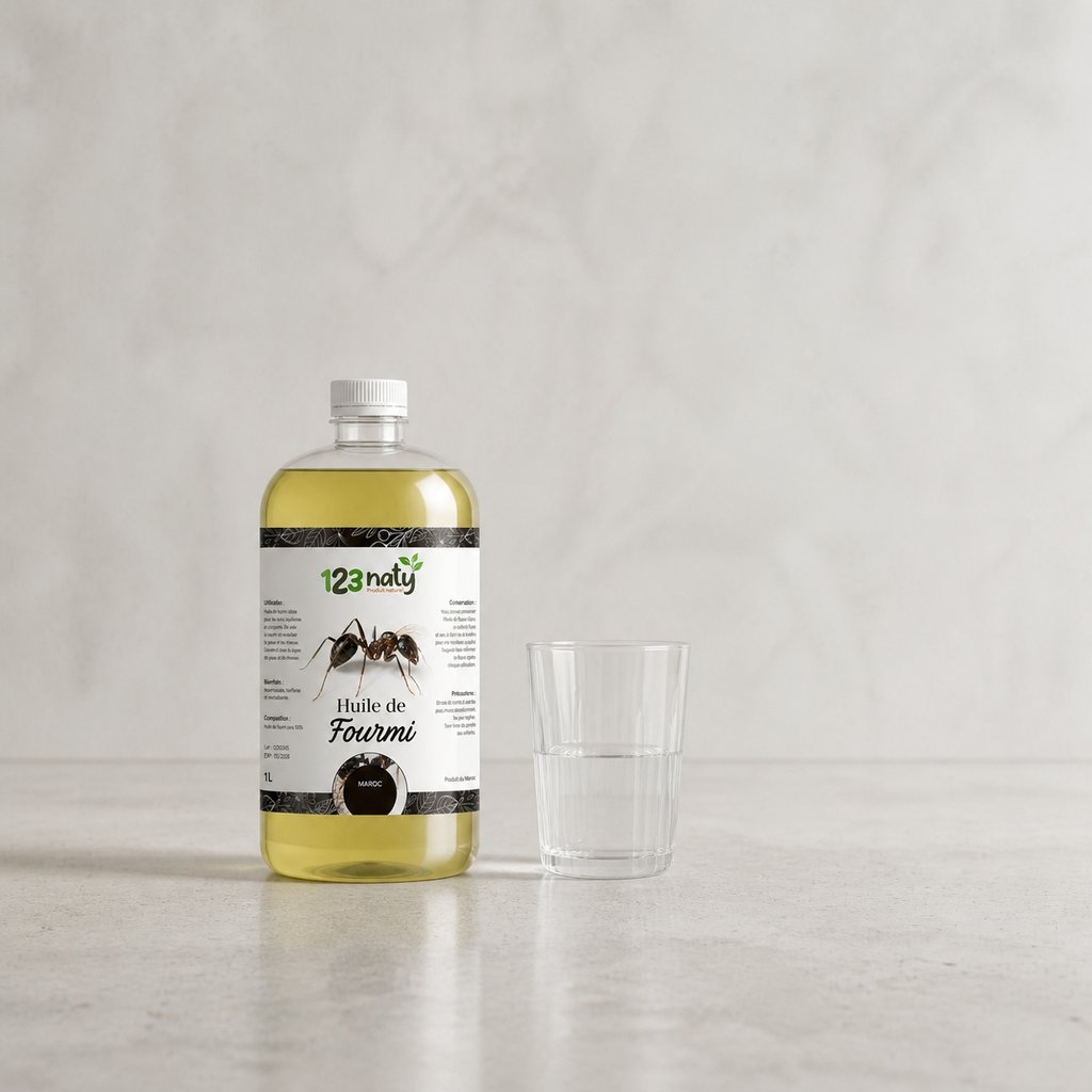 1L Huile de Fourmi | 123NATY — Taille réelle du produit