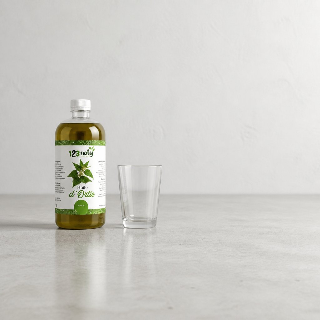1L Huile d'Ortie | 123NATY — Taille réelle du produit