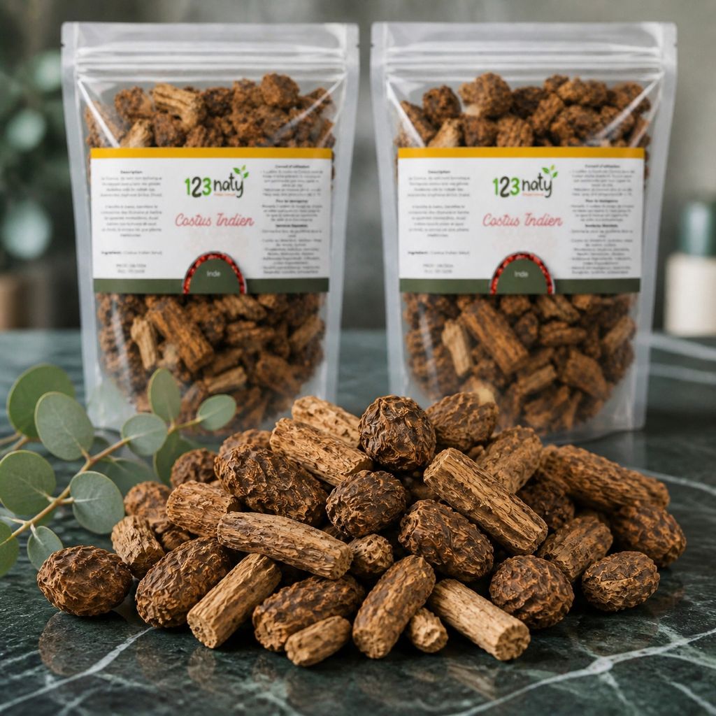2X 100g Costus Indien Brut | 123NATY — Texture en gros plan