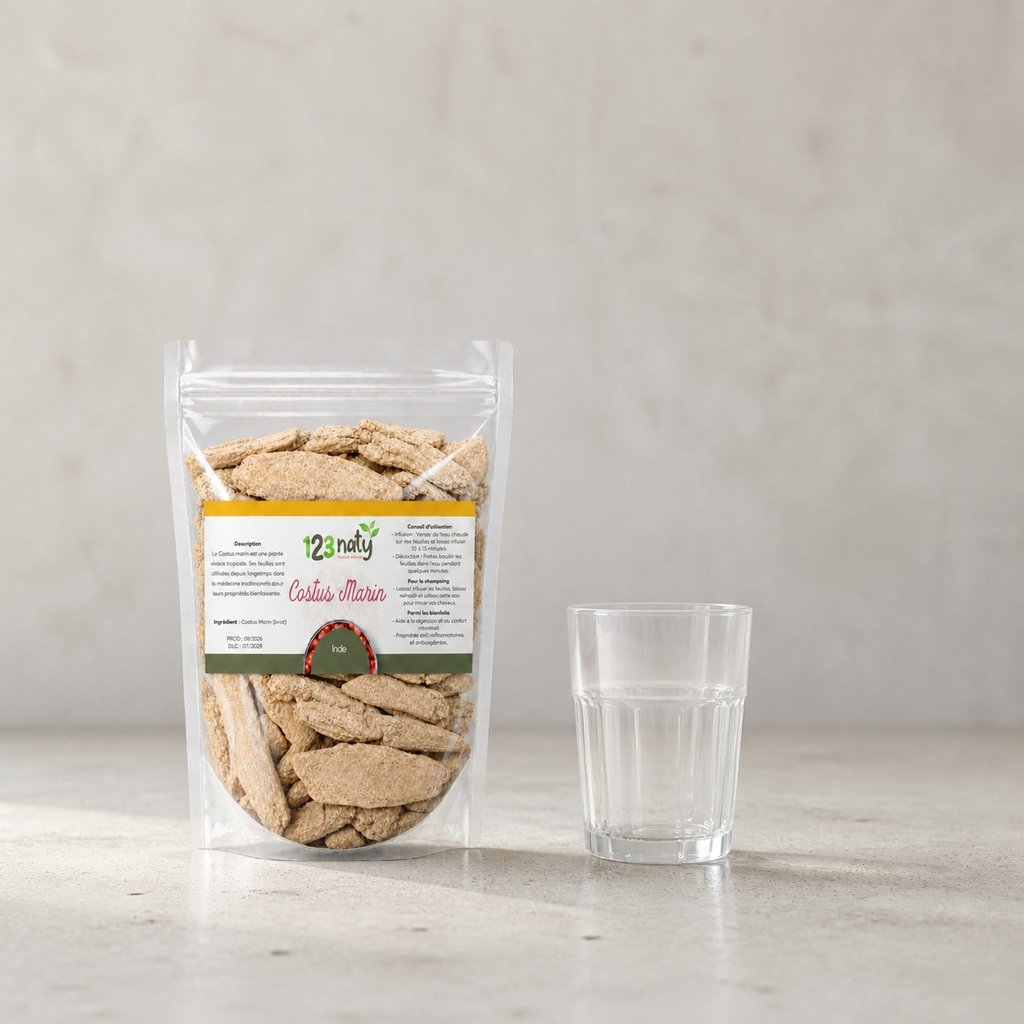 2X 100g Costus Marin Brut | 123NATY — Taille réelle du produit