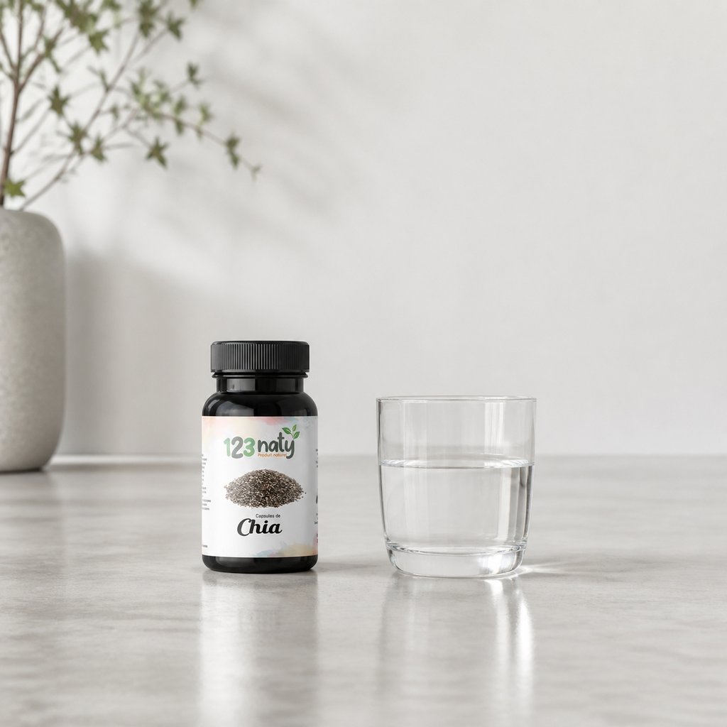 50 Capsules de Chia — Taille réelle