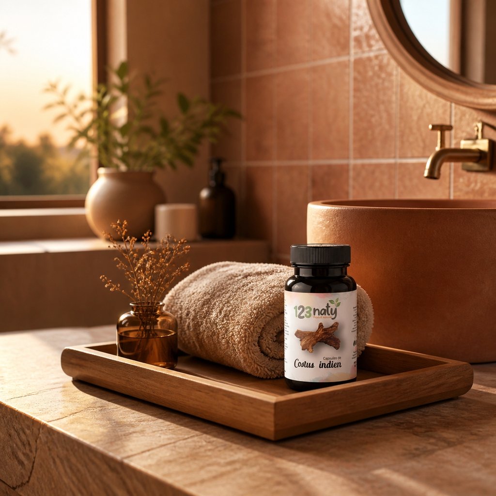 50 Capsules de Costus Indien — Mise en scène d'usage