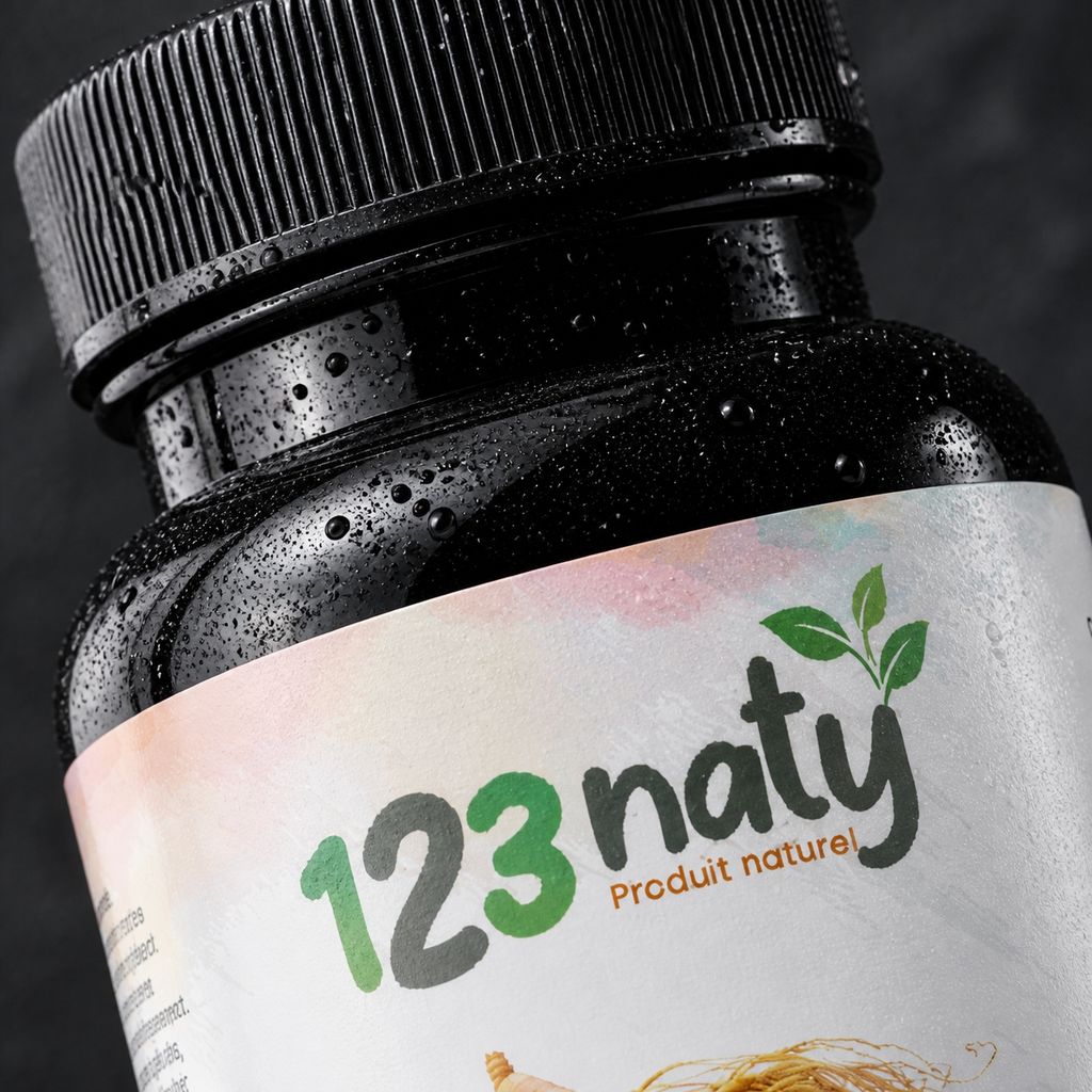 50 Capsules de Ginseng — Détail macro