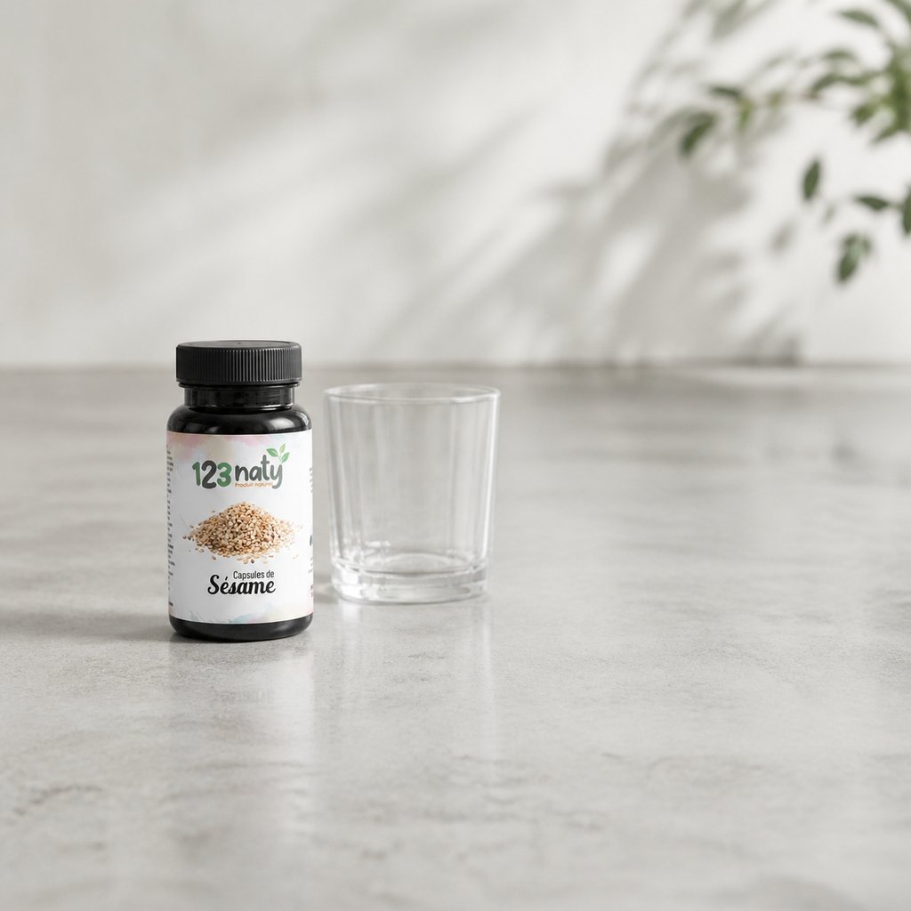 50 Capsules de Sésame — Taille réelle
