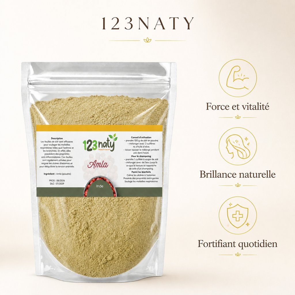 100g Amla poudre — Bénéfices clés