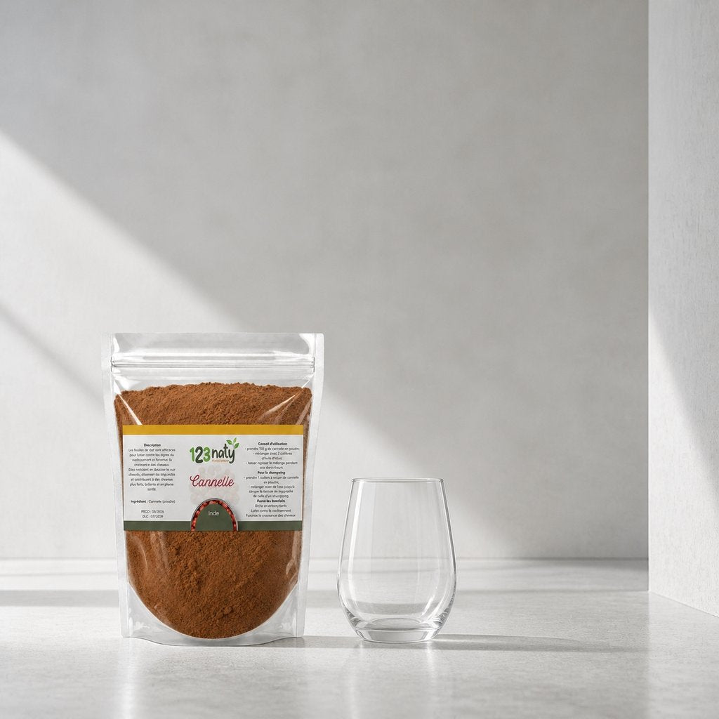 100g Cannelle en Poudre | 123NATY — Taille réelle du produit