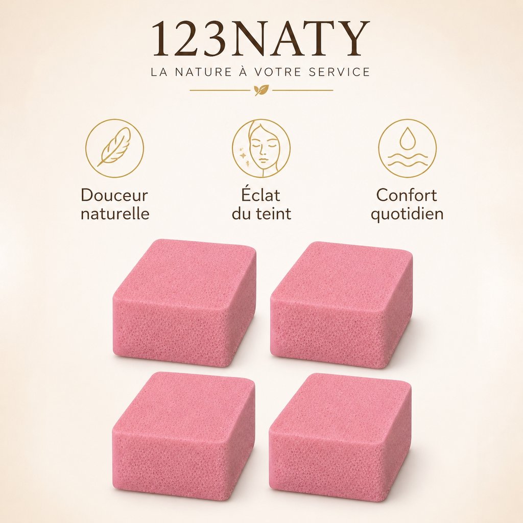 Musc Rose en Carrés – Parfum Solide – Fraîcheur Florale & Longue Tenue | 123NATY — Infographie bénéfices clés
