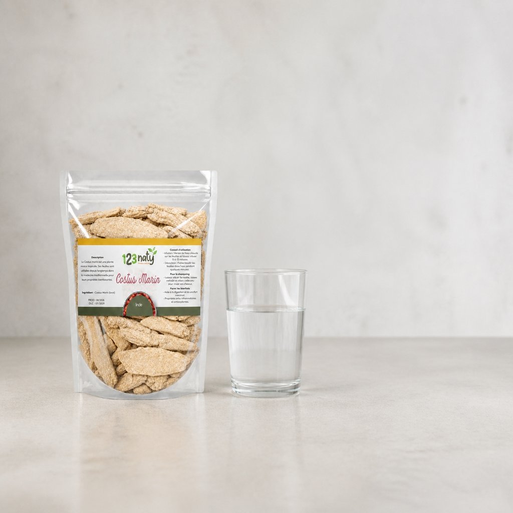 100g Costus Marin Brut | 123NATY — Taille réelle du produit