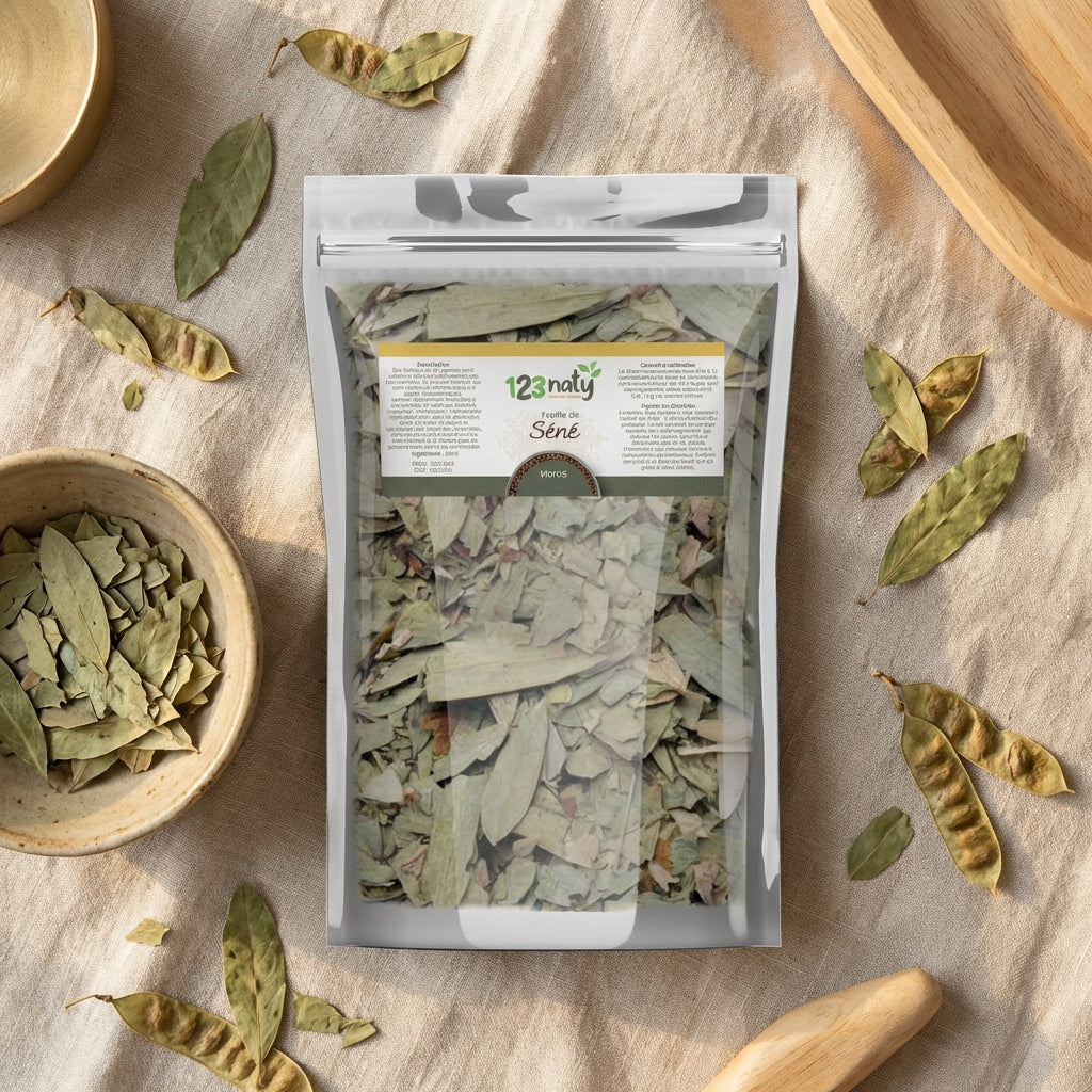 Feuilles de Séné 1kg - flatlay-ambiance
