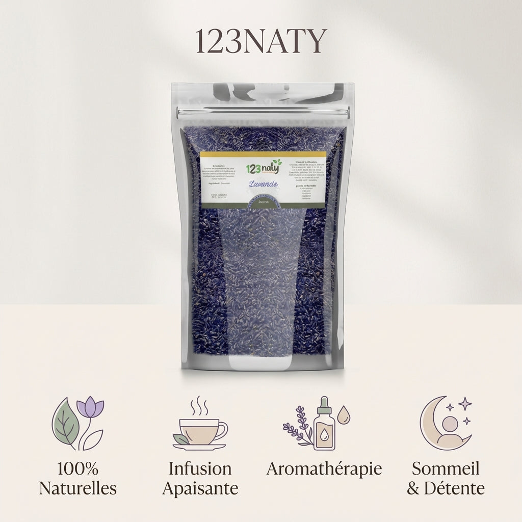 Fleurs de Lavande 1kg - infographie-benefices