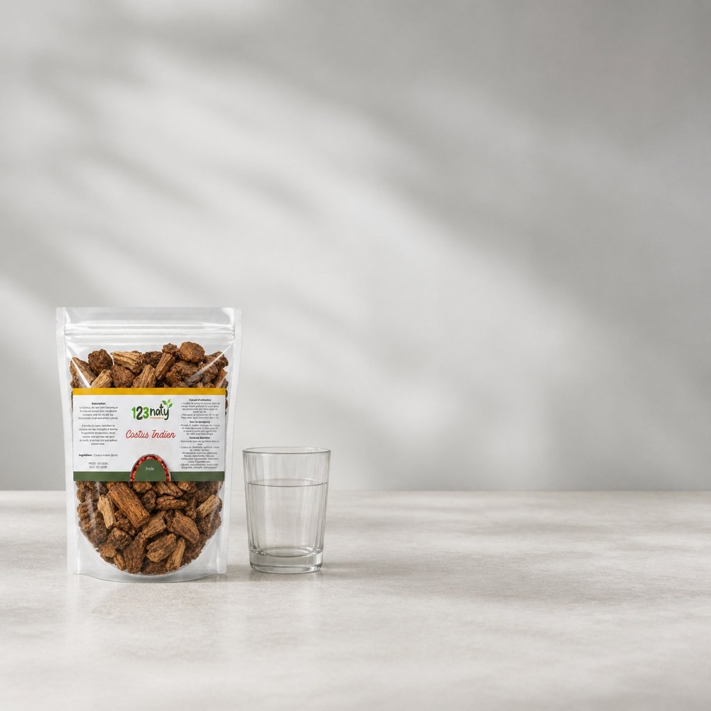 Pack 1kg Costus Indien Brut & 1kg Costus Marin Brut | 123NATY — Taille réelle du produit