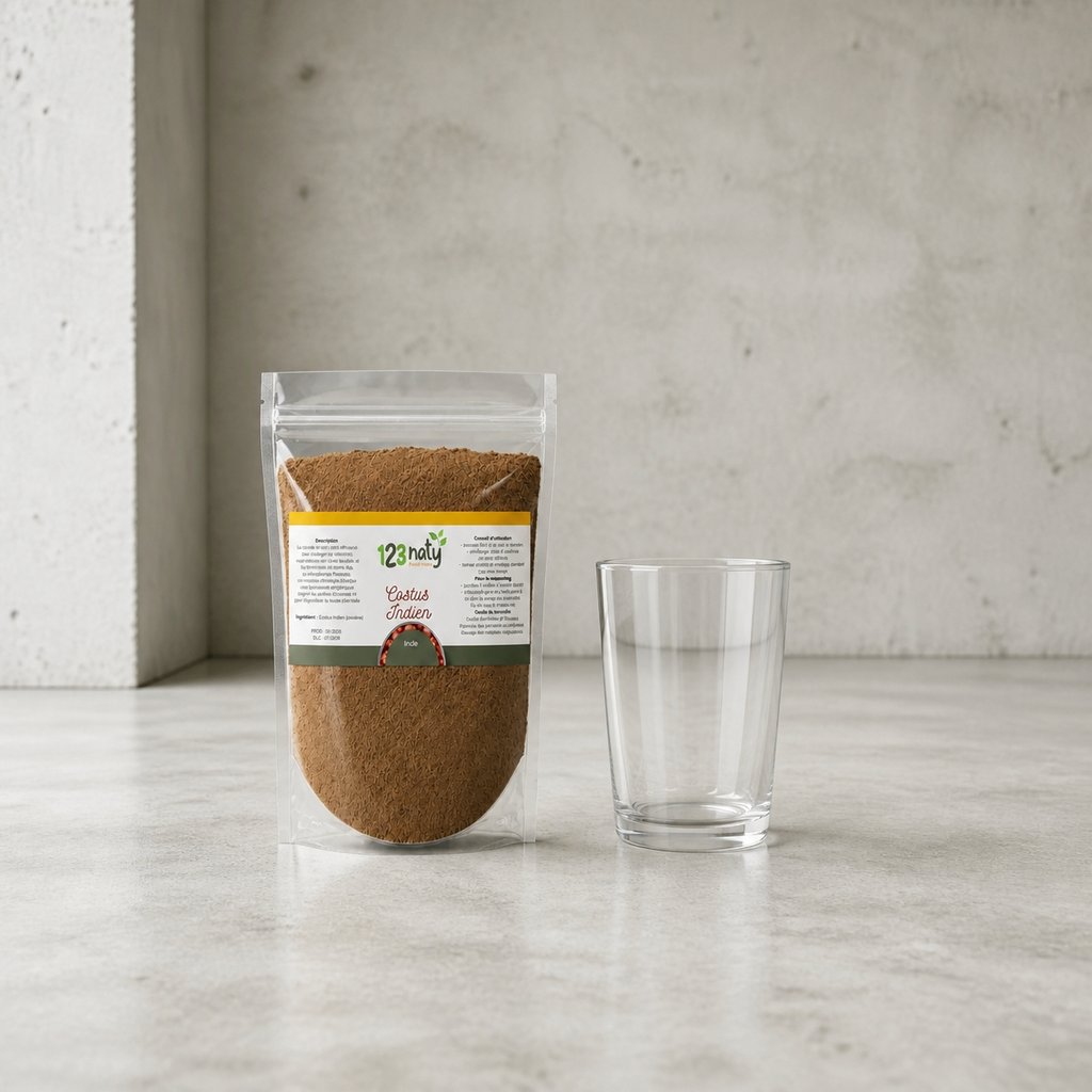 Pack 1kg Costus Indien en poudre & 1kg Costus Indien Brut | 123NATY — Taille réelle du produit