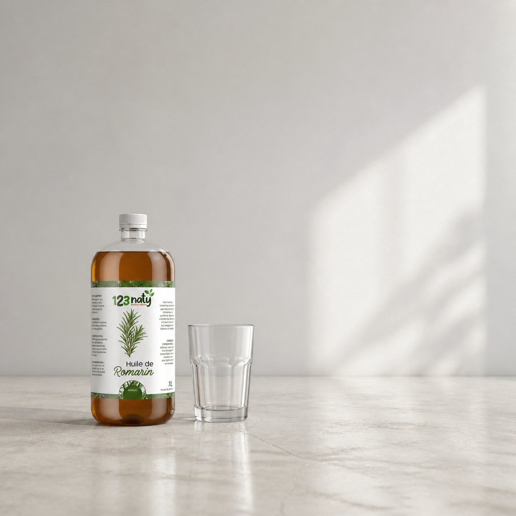 Pack 1kg Romarin Séchée & 1L Huile de Romarin | 123NATY — Taille réelle du produit