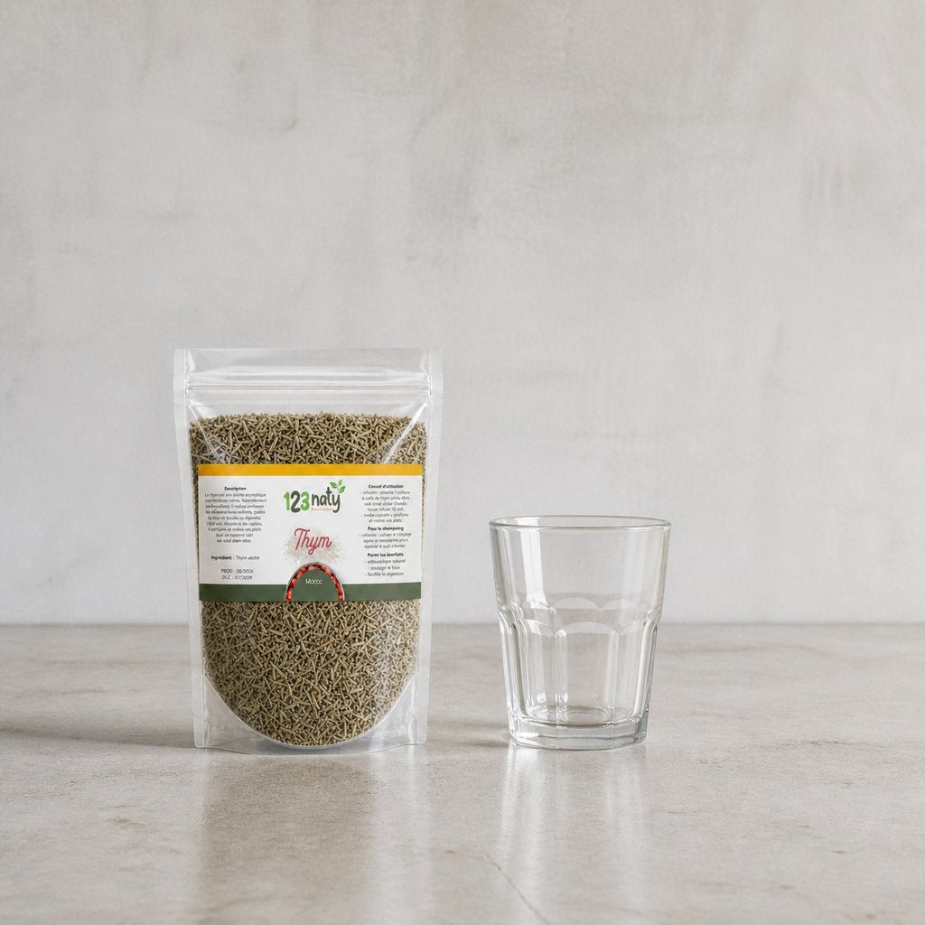 Pack 1kg Thym Séchée & 1kg Origan en Feuille Séché | 123NATY — Taille réelle du produit