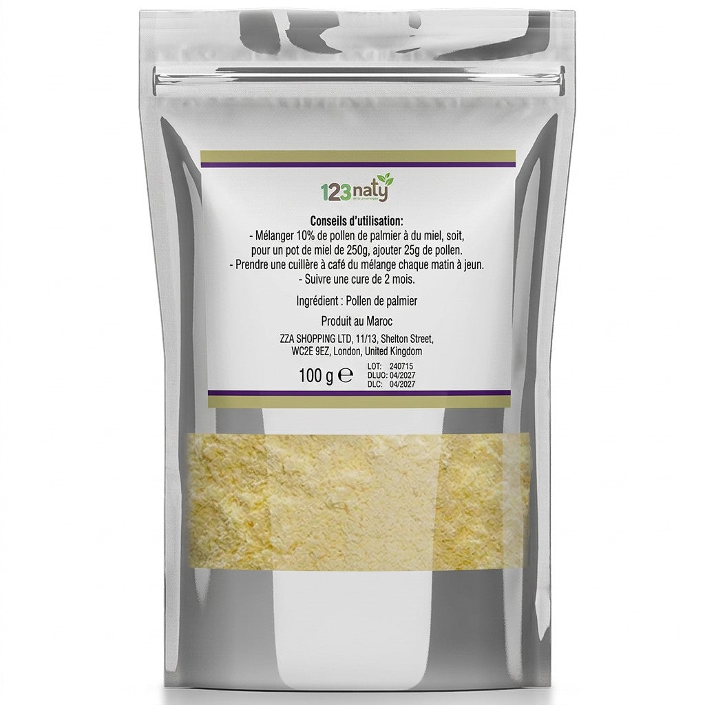 Pollen de Palmier 100g - 123naty-pollen-palmier-arriere.jpg