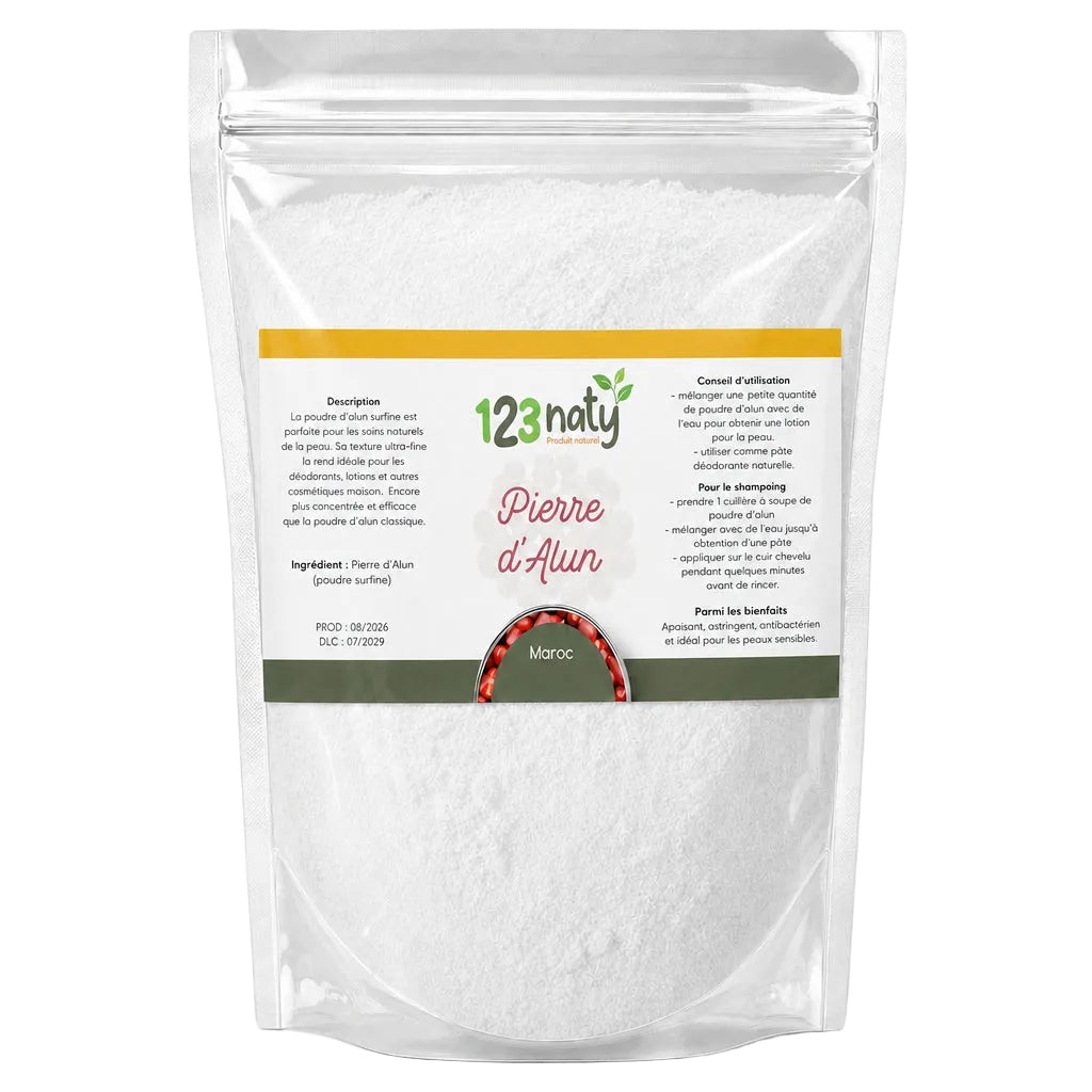 100g Pierre d'Alun Poudre Surfine - 1kg packaging photo