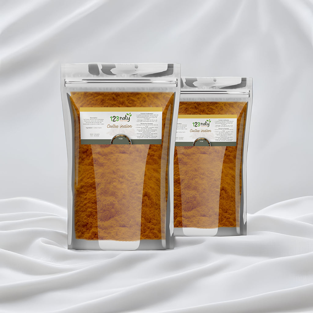 2X 1kg Costus Indien en poudre | 123NATY — pack de 2 produits
