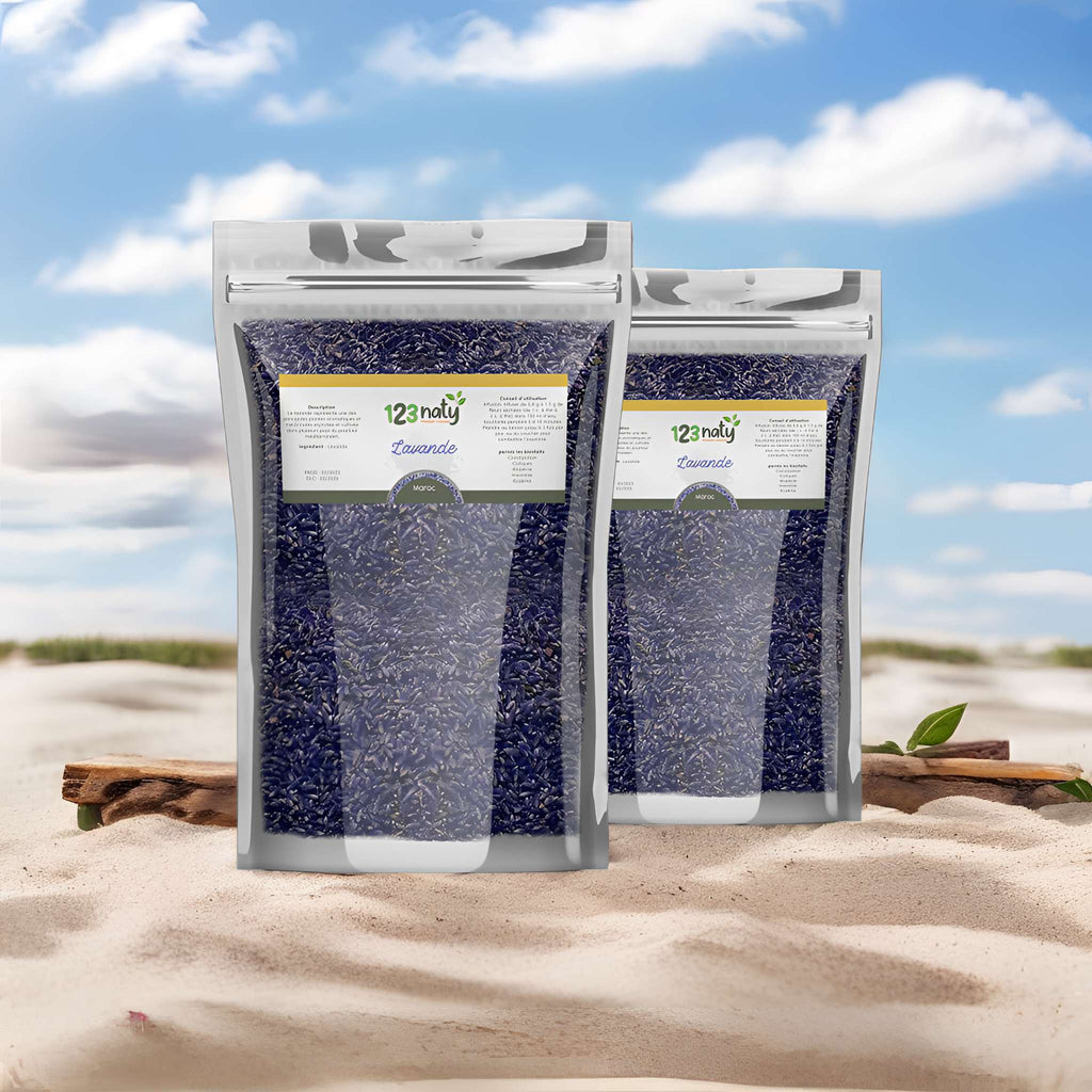 2X 1kg Fleur de Lavande séché | 123NATY — pack de 2 produits