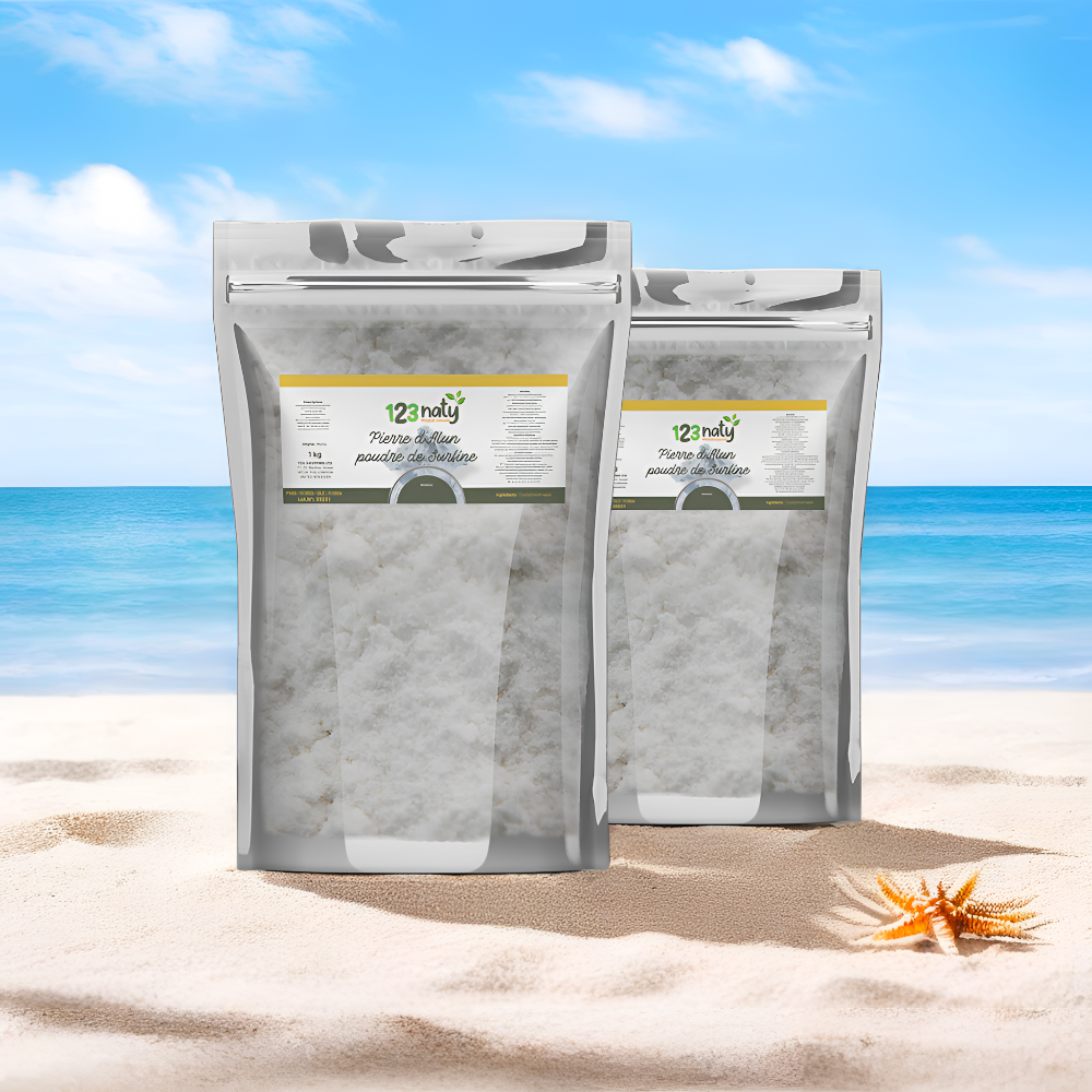 2X 1kg Pierre d'Alun Poudre Cristaux