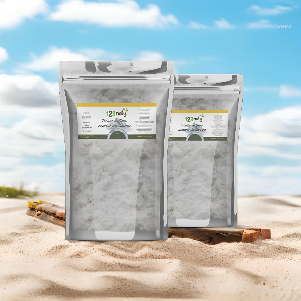2X 1kg Pierre d'Alun Poudre Cristaux