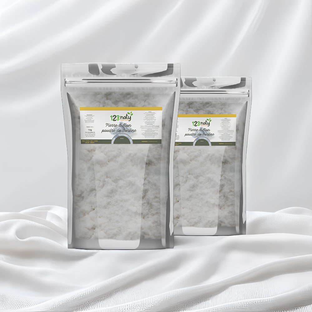 2X 1kg Pierre d'Alun Poudre Cristaux | 123NATY — pack de 2 produits