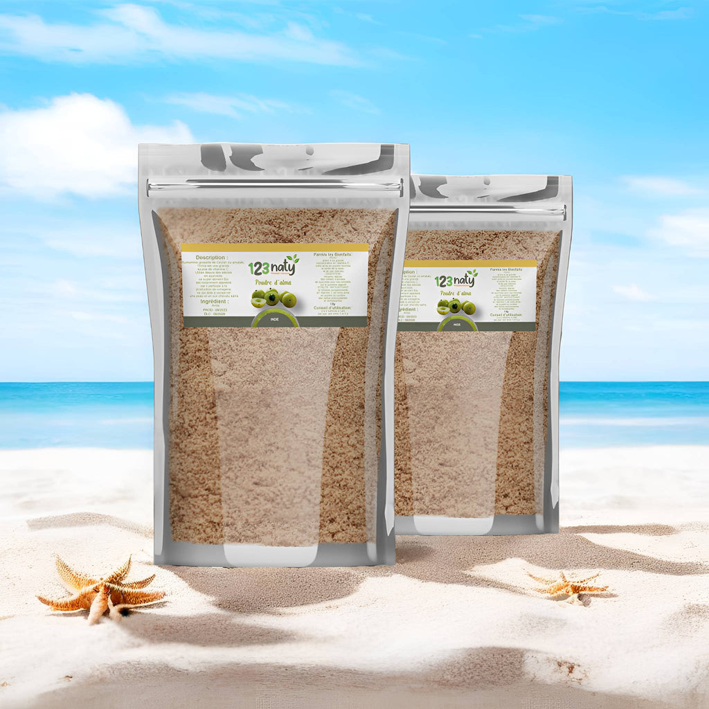 2X 1kg Amla poudre | 123NATY — pack de 2 produits