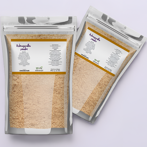 2X  100g Ashwaghanda en Poudre