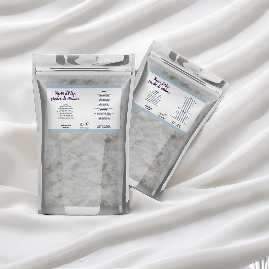 2X 100g Pierre d'Alun Poudre Cristaux | 123NATY — pack de 2 produits