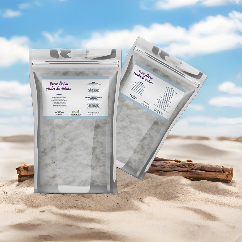 2X 100g Pierre d'Alun Poudre Cristaux | 123NATY — pack de 2 produits