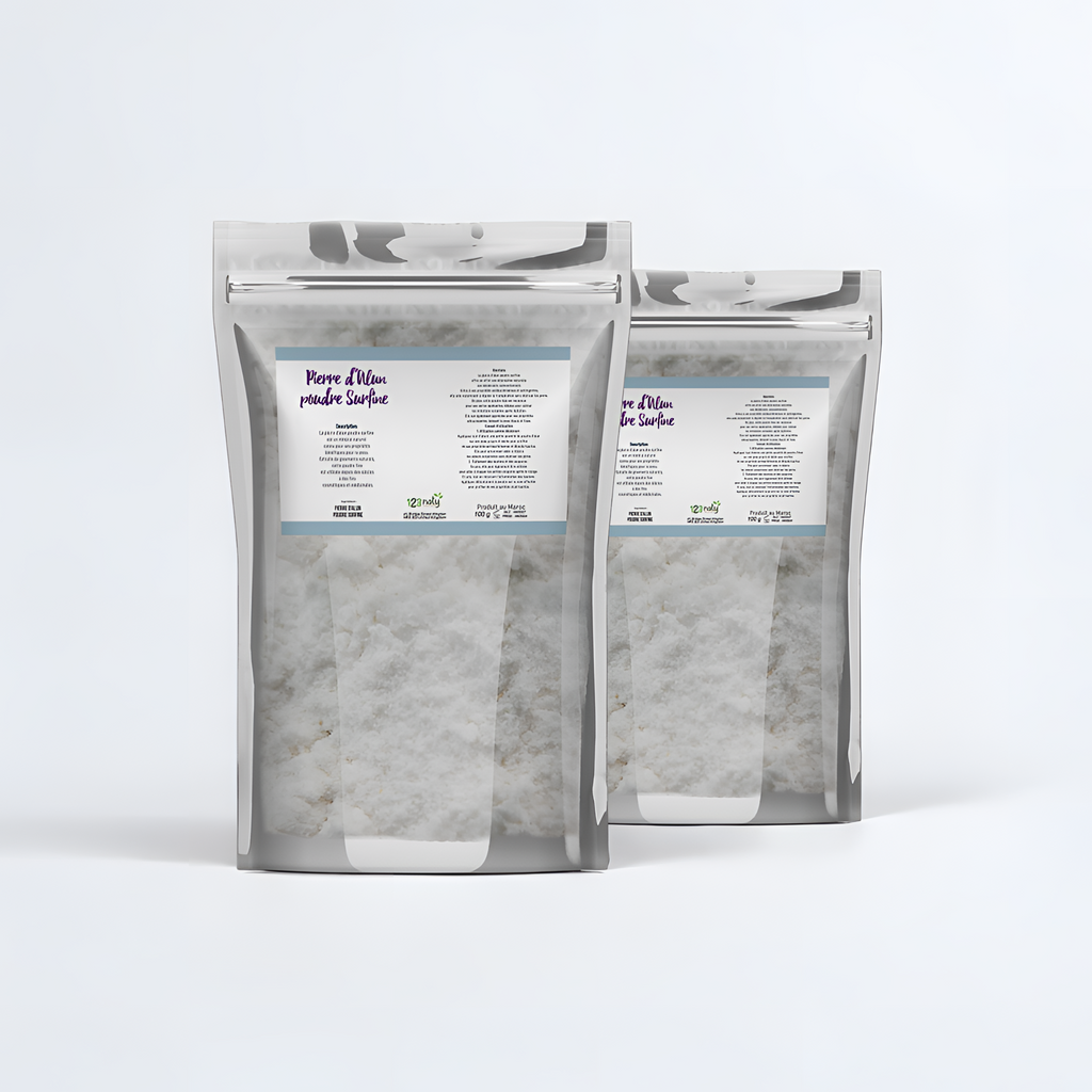 2X 100g Pierre d'Alun Poudre Cristaux