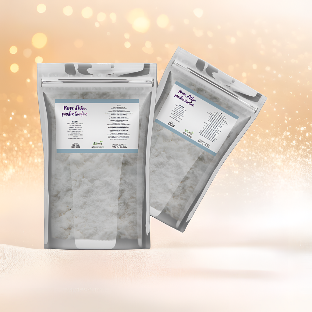 2X 100g Pierre d'Alun Poudre Surfine