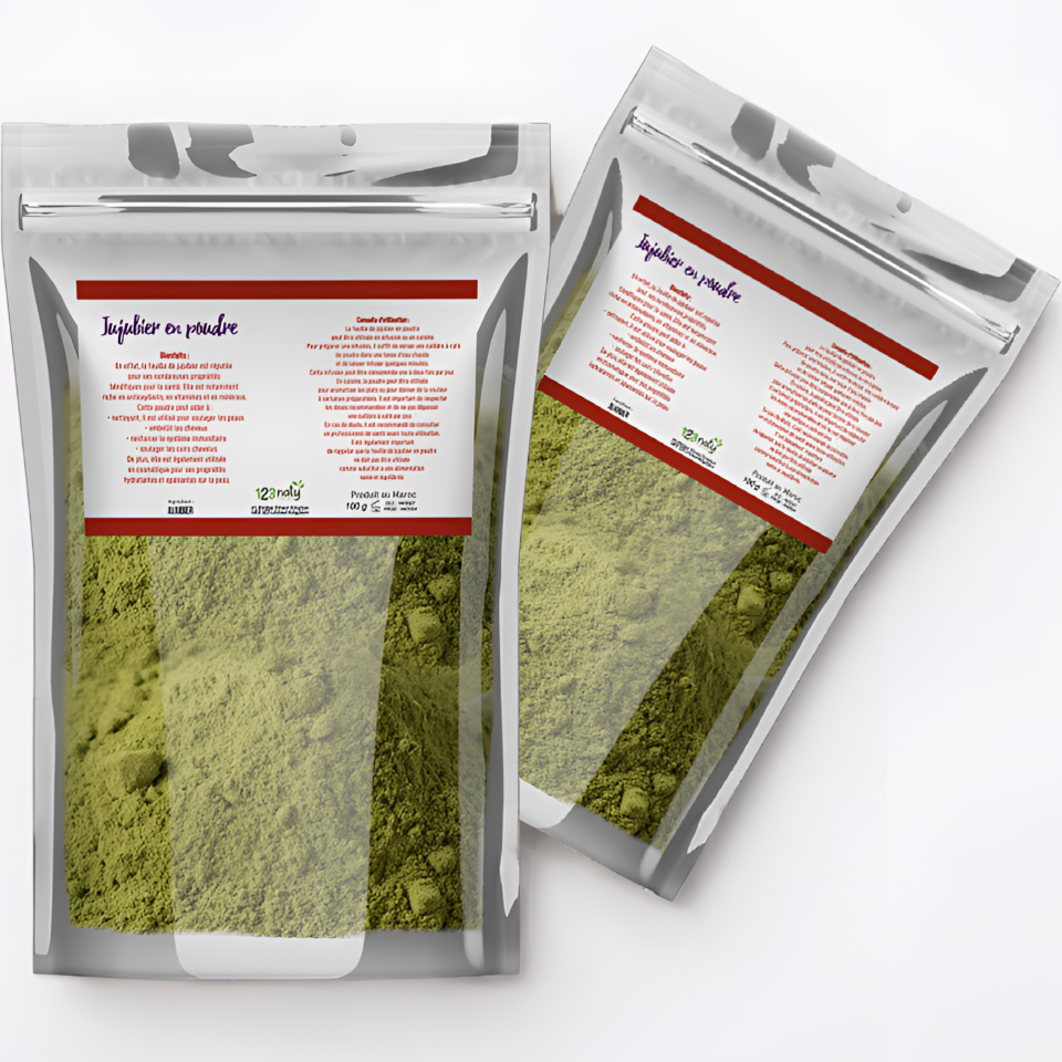2X 100g Feuille de Jujubier (Sidr) en Poudre