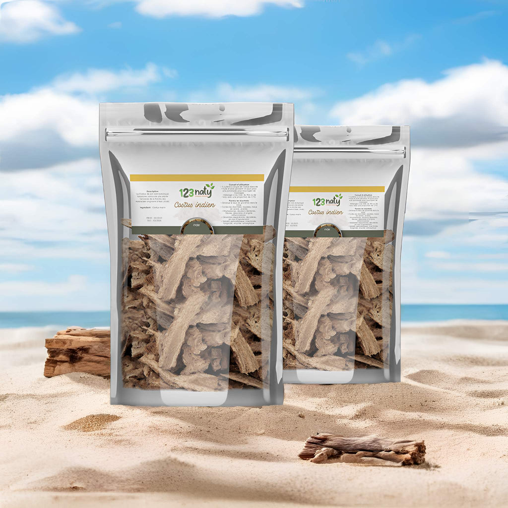 2X 1kg Costus Indien Brut | 123NATY — pack de 2 produits