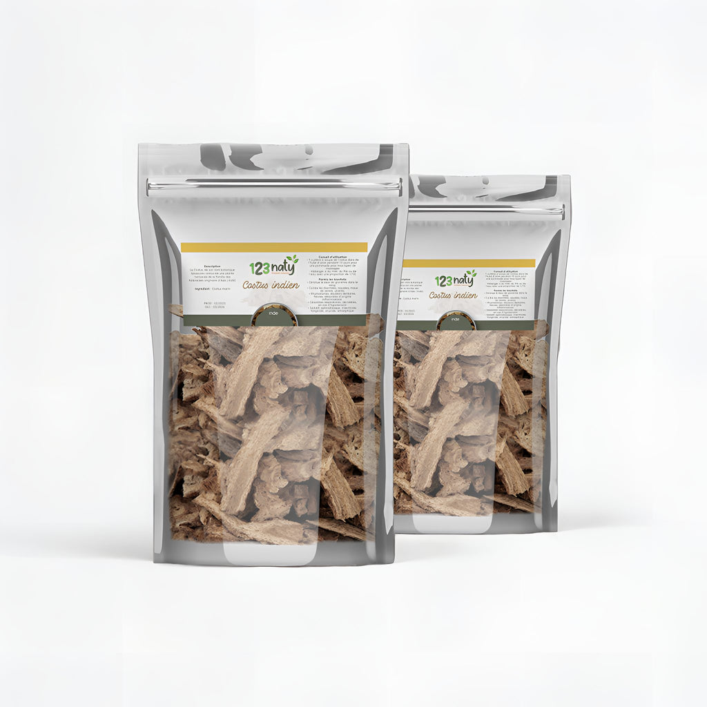 2X 1kg Costus Indien Brut | 123NATY — pack de 2 produits