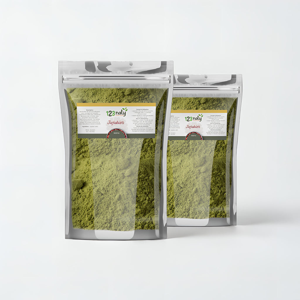 2X 1kg Feuille de Jujubier (Sidr) en Poudre | 123NATY — pack de 2 produits