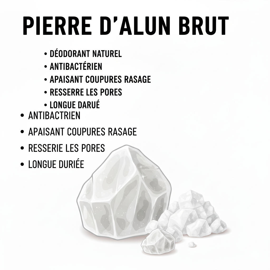 2X 100g Pierre d'Alun brute